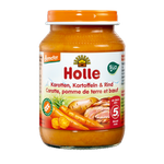 Holle Demeter Organic Carrot, Potato & Beef Baby Meal, No Added Sugars, Gluten-Free, from 5 Months, 190 g Jar