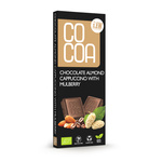 Almond cappuccino chocolate with mulberry bio 40 g - COCOA