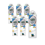 SET 6 x Coconut Milk - Coconut Drinking Beverage 3.8% Fat No Added Sugars Fair Trade Bio 1 l - Coco (Dr. Martins)