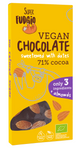 Me Gusto Organic Date-sweetened Chocolate with Almonds, Gluten-free, 100 g – Super Fudgio