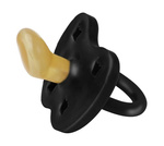Hevea Crown Anatomical Rubber Pacifier, Black Stars/Moon, 3-36 months