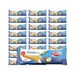 SET of 24 x Coconut cream filled corn tubes gluten free 18 g - BALILA