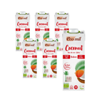 SET 6 x Gluten-free sugar-free coconut drink BIO 1 l