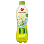 Elderberry blossom flavored carbonated beverage 30% less sugar bio 500 ml - Hollinger