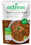 Three-Lentil Soup with Green, Red, and Brown Organic Lentils 400 g – Activus