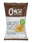 Chickpea chips with sea salt and black pepper gluten free bio 75 g - O'Nest