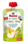Holle Demeter Organic Fennel Frog Fruit Pouch (Pear, Apple & Fennel), No Added Sugars, from 6 months, 100 g