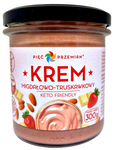 Almond, White Chocolate & Strawberry Spread No Added Sugars Gluten Free Keto 300 g – Pięć Przemian