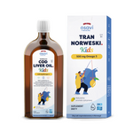 Norwegian omega-3 cod liver oil (500 mg) for children from 3 years with lemon flavor dietary supplement 500 ml - OSAVI